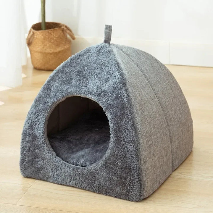 Velvet cat house