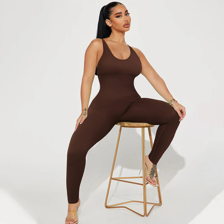 Women's Streetwear Nylon-Spandex Jumpsuit